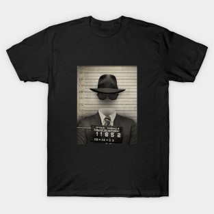 Invisible Man Mugshot by Buck Tee T-Shirt